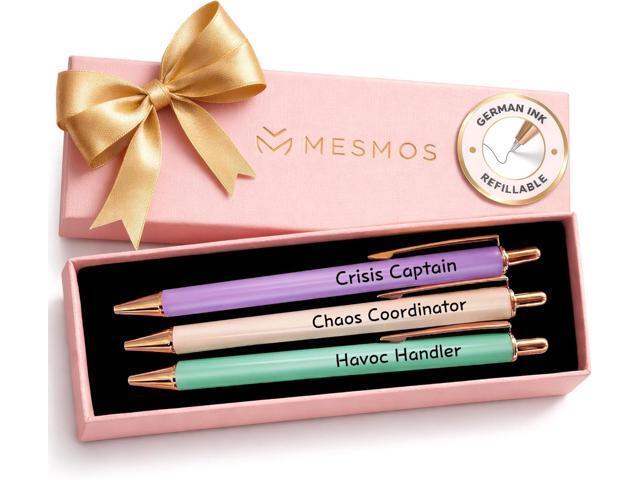 MESMOS 3Pcs Chaos Coordinator Pen Gift Set for Woman, German-Ink & 1mm Swiss-Tip, Chaos Coordinator Gifts for Women, Gift for Boss Female,...