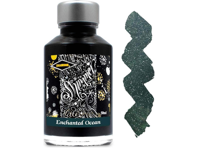 Diamine Fountain Pen Bottled Ink, 50ml - Shimmering Enchanted Ocean