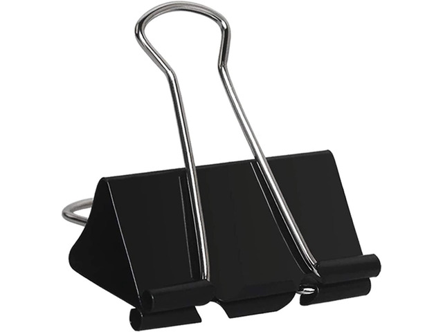 Large Binder Clips 2 Inch (72 Pack), Extra Large Binder Clips Big Paper Clamps Giant Clips for Office and Home Supplies, Black