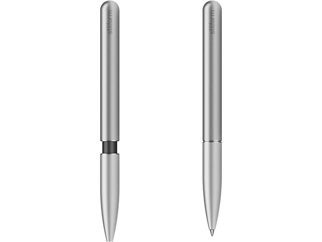 Ballpoint Pen - Precision Milled Aluminum with Magnetic Closure Mechanism and Superior Schmidt Refill - Award Winning Design (Comet Grey)