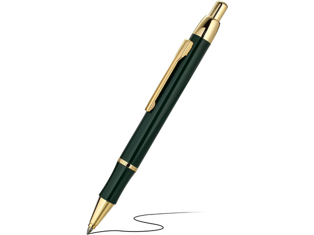 BEILUNER Luxury Gel Pen with 24K Gold Electroplating Finish, Green Piano Lacquer, Luxury Grade Craftsmanship, Best Gel Pen Gift Set for Men and Women