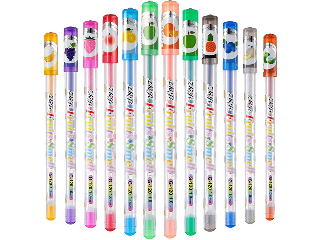 Spakon 36 Pcs Scented Glitter Gel Pens for Kids, Cute Coloring Smooth Writing Gel Pens for Kids Christmas Stocking Stuffers Gifts Arts Crafts...