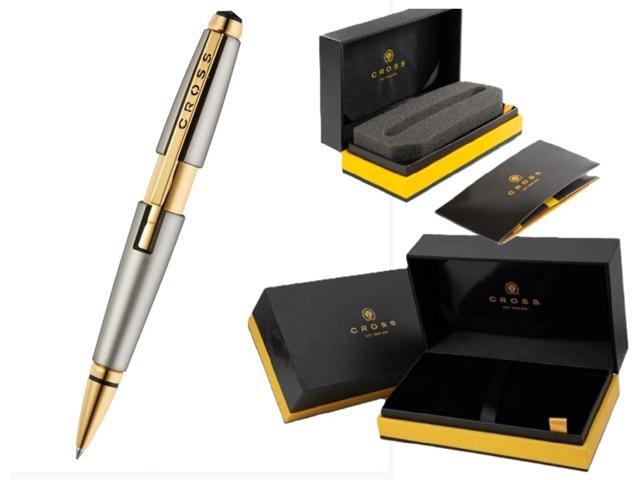 Cross Edge Rollerball Pen, Includes Luxury Gift Box (Titanium and Gold) Cross Edge Rollerball Pen, Includes Luxury Gift Box (Titanium and Gold)