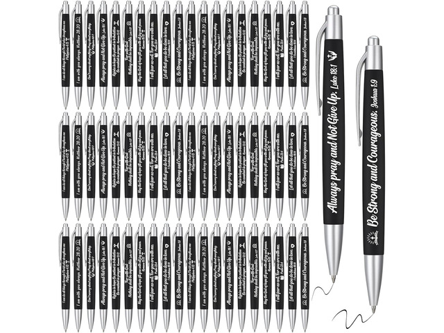 Yeaqee 100 Pcs Employee Appreciation Gifts Bulk Inspirational Metal Ink Ballpoint Pen with Motivational Quote for Coworker Team Office Staff Thank...