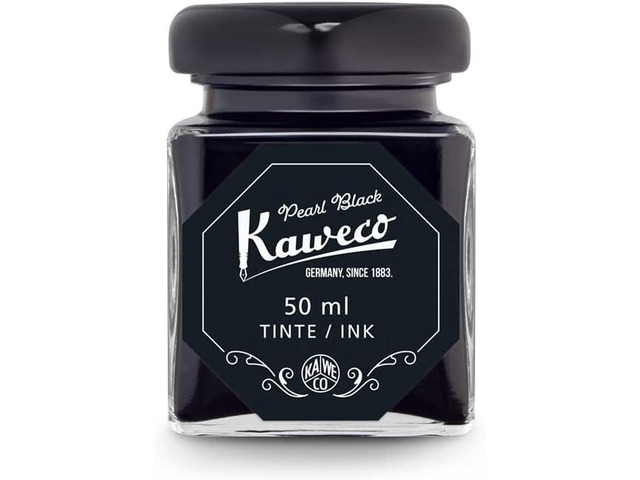 Kaweco Ink Bottle 50 ml/ 1.7 oz Pearl Black I Premium Ink for Fountain Pen in Ink Glass I Ink Bottle with Kaweco Quality Seal I Vegan Cruelty Free...