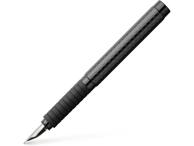 Faber-Castell Essentio Fountain Pen, Black Carbon - Broad