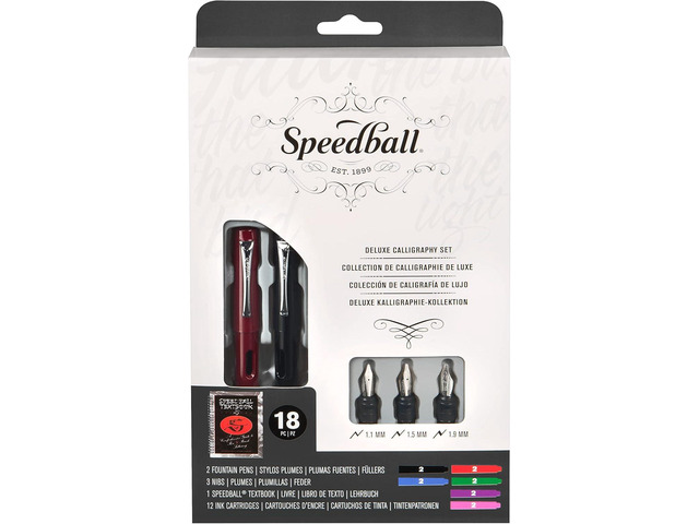Speedball Art Products 002904 Calligraphy Deluxe Fountain Pen Set