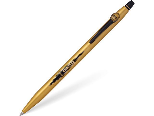 Cross X Star Wars Click Refillable Rolling Ball Gel Ink Pen, Includes Coordinated Character-Themed Gift Box - C-3PO