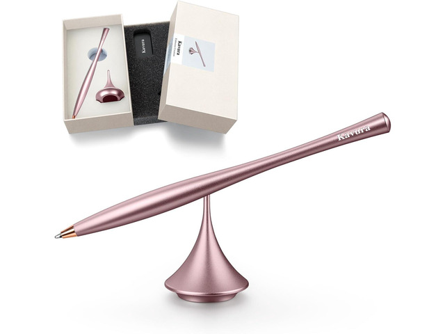Pink Metal Gravity Spinner Pen for Women Aesthetic Balanced Desk Pen with Smooth Rotating Design Stress Relief Writing Tool with Japanese...