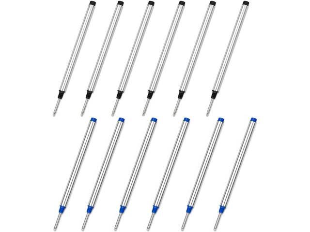 113mm (4.42) x 6mm (0.24), 0.5 Tip, Compatible Rollerball Pen Refills Compatible with Mont Blanc PN: 105159/107878/MNB107878 M710 H-12 M401/M506...