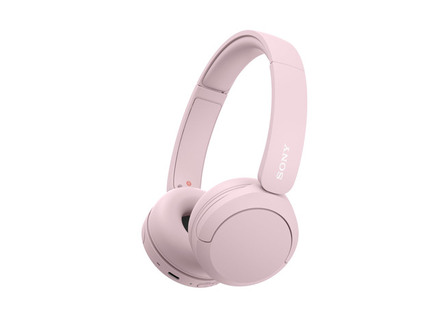 WH-CH520 Wireless On-Ear Bluetooth Headphones with Microphone, Pink Comfortable Lightweight Design, Up to 50 Hrs Battery with Quick Charging,...