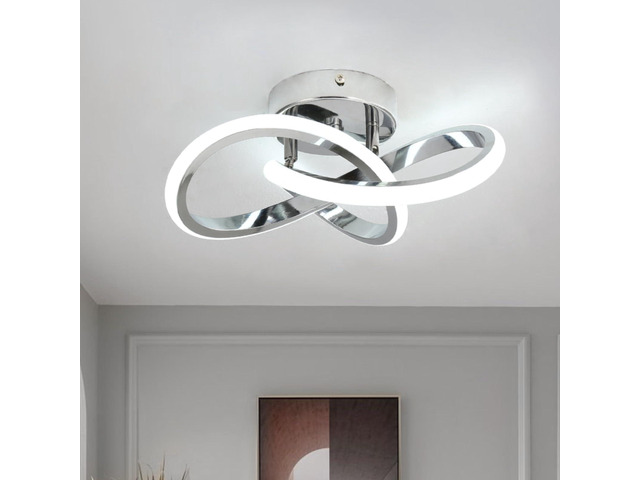 Hallway Light Acrylic Modern LED Ceiling Light Fixtures Cool White 6000K Close to Ceiling Lights for Bedroom Bathroom Kitchen Balcony Corridor...
