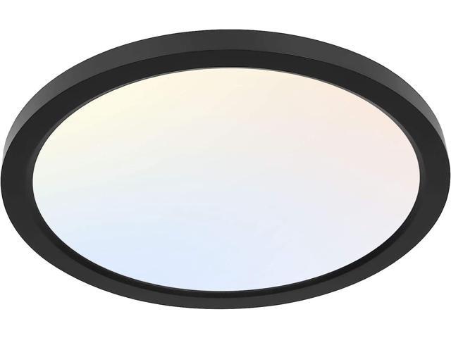 12 Inch LED Round Flat Panel Light,3CCT,3000K/4000K/5000K 24W Selectable CCT Edge-Lit Flush Mount Ceiling Light Fixture for...