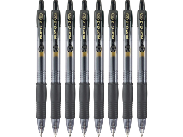 G2 Premium Rolling Ball Gel Pens, 1.0 mm, Black, 8-Pack
