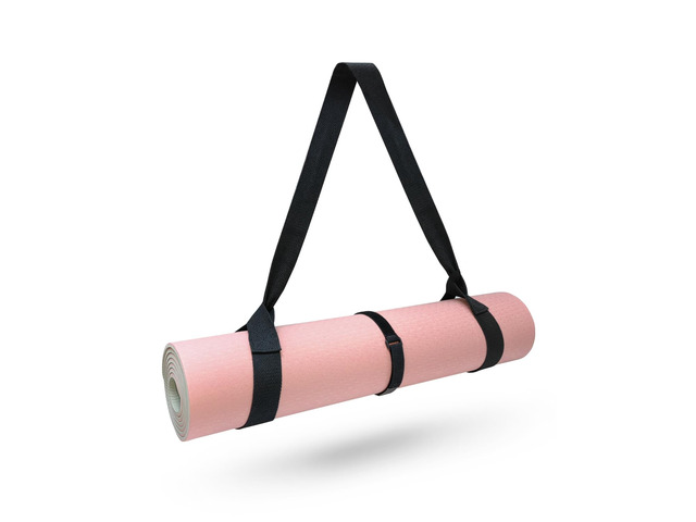 Yoga Mat Strap Carrier with Adjustable Hook-and-Loop for Most Mats Soft, Durable Yoga Mat Carrier, Easy to Clean, Hands-Free Carrying for...