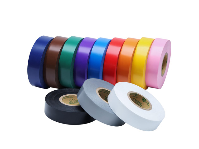 12 Pack Colored Electrical Tape Waterproof, 3/4 in x 66ft, Industrial Grade UL/CSA Listed High Temp Electrical Tape Colors Electric Super Vinyl,...