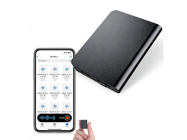 32GB Mini Voice Activated Recorder, 350 Hours Playback Voice Recorders with of Recording Capacity and 20 Hours Continuous Recording Time, for...