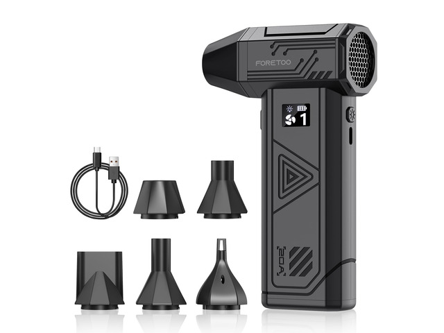 Compressed Air Duster,130000RPM Super Power LED Display Electric Air Duster with Extended Runtime,Rechargeable Air Blower for...