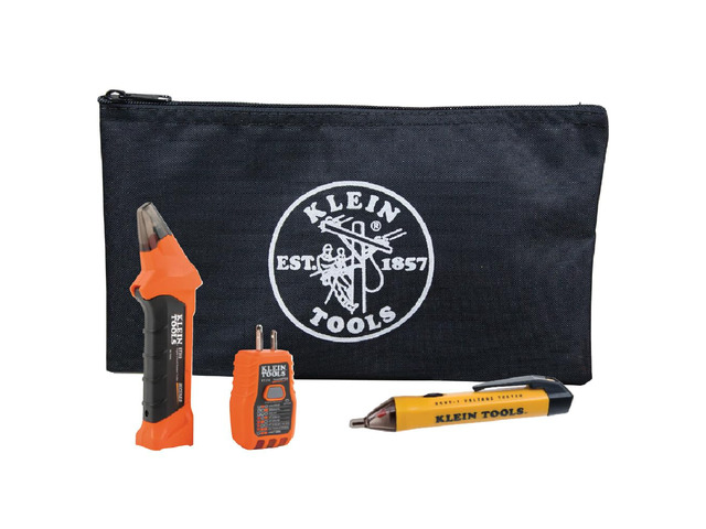 80064 AC Circuit Breaker Kit with GFCI Digital Circuit Breaker Finder, Non-Contact Voltage Tester Pen and Zipper Bag, 3-Piece