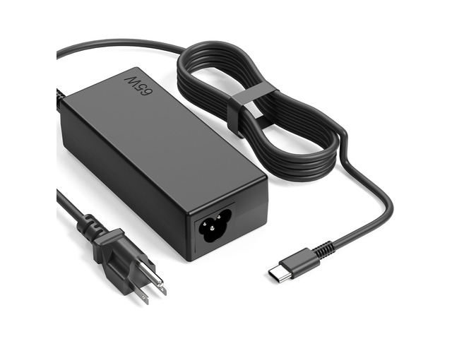65W USB C Laptop Charger Compatible with Lenovo ThinkPad X1 X13 T14 T14s T15 E14 E15 T480s T490 Yoga 7i 9i C940 Thinkbook 13s 14 15 16 Chromebook...