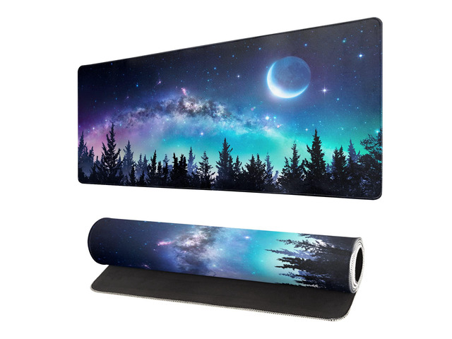Extended Gaming Mouse Pad, XL Large Keyboard Mouse Mat Desk Pad, Stitched Edges Mousepad, 3mm Thick Long Non-Slip Rubber Base Mice Pad, 31.5 X 11.8...