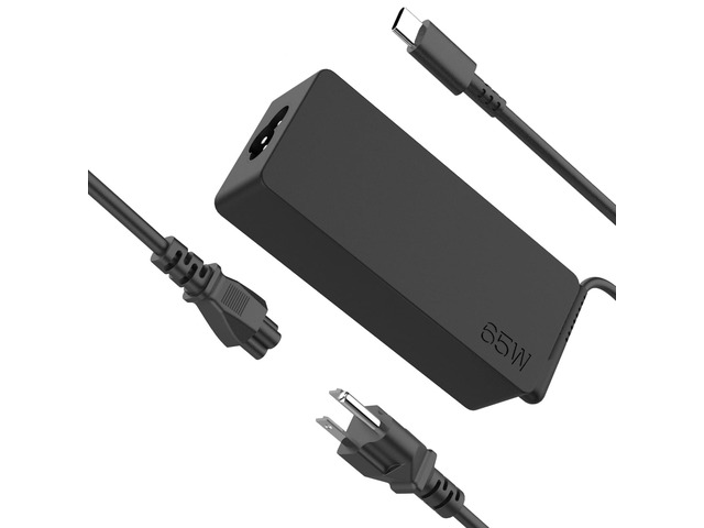 65W USB C Laptop Charger Compatible with Lenovo ThinkPad T14 E16 T14s T15 T16 E14 E15 Gen 5 4 3 2 1 X1 Carbon, Yoga 7i, Chromebook Computer Power...