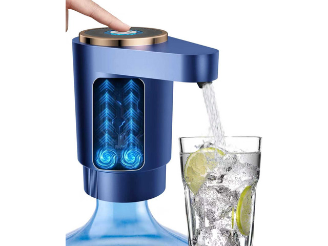 Water Jug Pump for 5 Gallon Bottle Portable Electric USB-C Charging Dispenser, Dual Powerful Motors, Fast Flow, Fits 2-5 Gallon Jugs Ideal for...