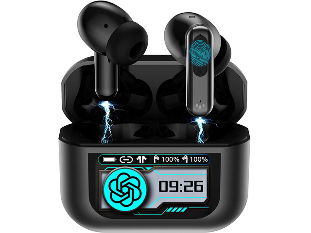 AI Translation Earbuds Real-Time 2-Way Translator in 144 Languages, AI Assistant, Touchscreen Case, ANC/ENC Noise Cancellation, Hi-Fi Drivers, Long...