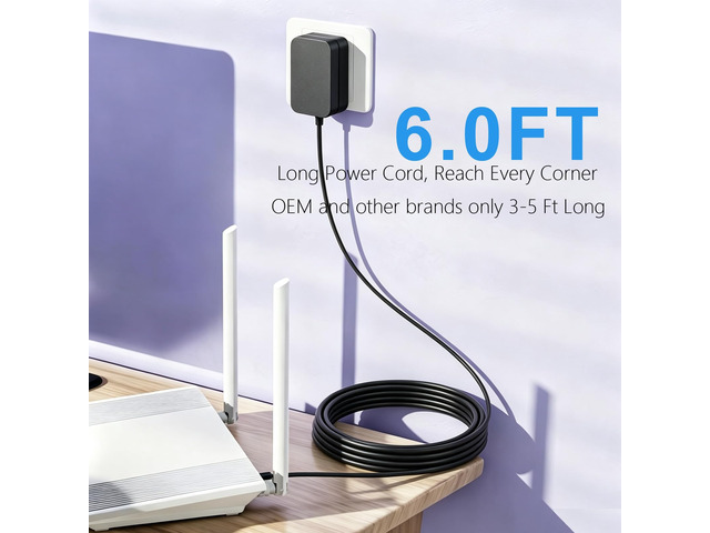 [ETL Listed] 12V 2A Power Supply Adapter, AC120V to DC12V 5.5x2.5mm Jack Converter, 12Volt 2Amp 24W Adapter Transformer for LED Strip Lights,...