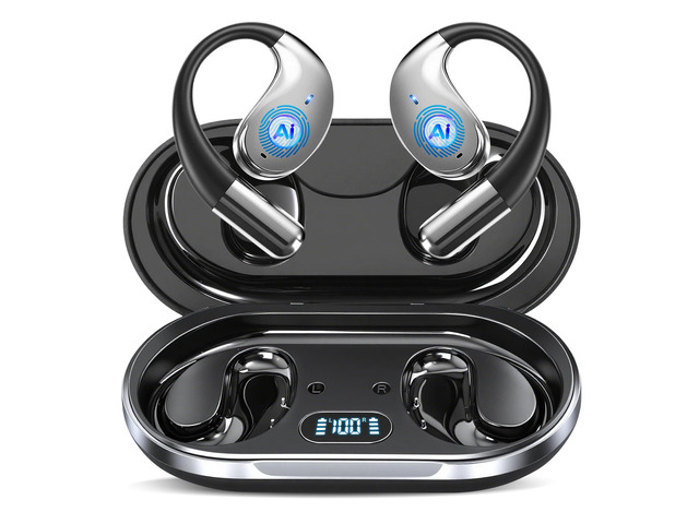 AI Translation Earbuds 144 Languages Real-Time 2-Way Voice Translator Earphones, Bluetooth 5.4 OWS Open-Ear Comfort, Hi-Fi Music & Call, Gift for...