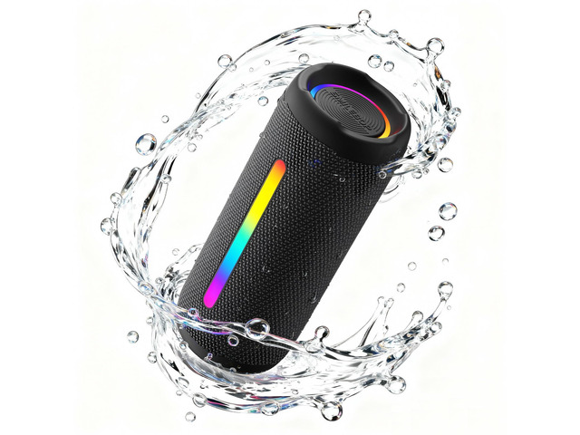 Portable Bluetooth Speaker Wireless, 40W Super Bass with Smart Display, IP67 Waterproof, 40H Playtime, RGB Colorful Lights, Bluetooth 5.4, for Home...