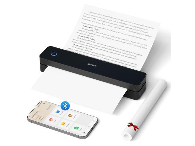 Portable Thermal Printer, MT610 Pro Wireless for Travel, 300 DPI Bluetooth Inkless Printer Support 8.5' X 11' US Letter & A4 & A5 Thermal Paper for...