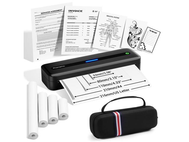 Portable Printers Wireless for Travel, M832 Inkless Bluetooth Thermal Printer Support 8.5'' x 11'' US Letter & A4 Size, Compatible with iPhone...