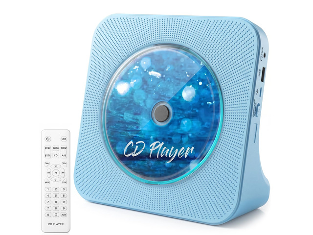 CD Player Portable Bluetooth Desktop CD Players for Home Portable CD Player with Bluetooth with Timer Built-in HiFi Speakers with LCD Screen...