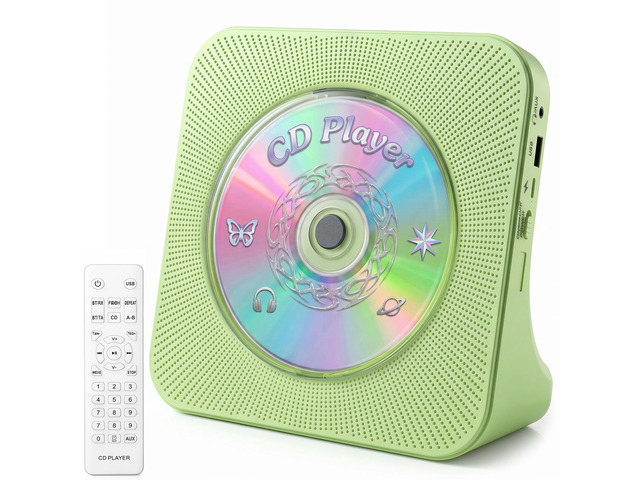 CD Player Portable Bluetooth Desktop CD Players for Home Portable CD Player with Bluetooth with Timer Built-in HiFi Speakers with LCD Screen...