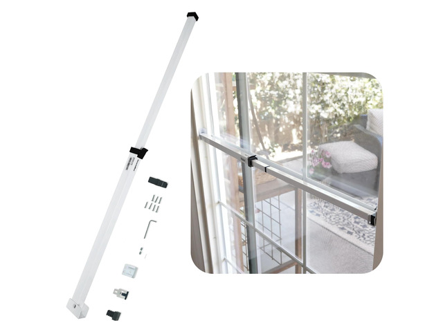 Sliding Door Security Bar-Child Proof Sliding Door Lock Bar with Anti Lift Lock - Fits Most Doors & Windows - Adjustable Patio Door Security Bar...