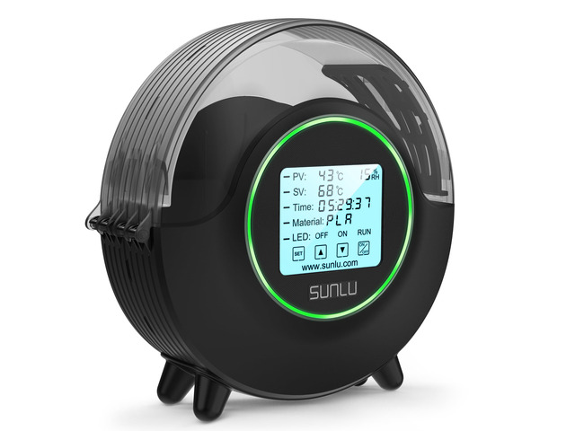 Official Filament Dryer S2, for PLA PETG ABS Filament, Black Upgraded 3D Filament Dryer with 360°Heating Fan, Filament Dehydrator, One-Key Set with...
