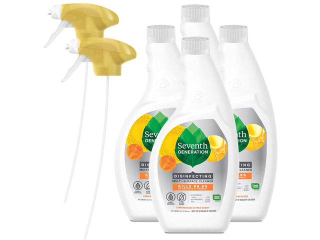 Lemongrass Citrus Disinfecting Multi-Surface Cleaner - 26 Oz, Pack of 4