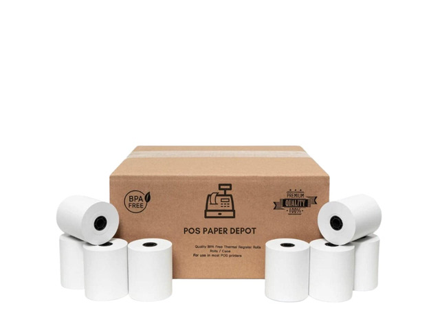 2 5/16' x 400' Gas Station Thermal Receipt Paper Rolls (12 Rolls) - Pay At Pump. Compatible with Dresser Wayne, Gilbarco, VeriFone Ruby, Speedpass,...