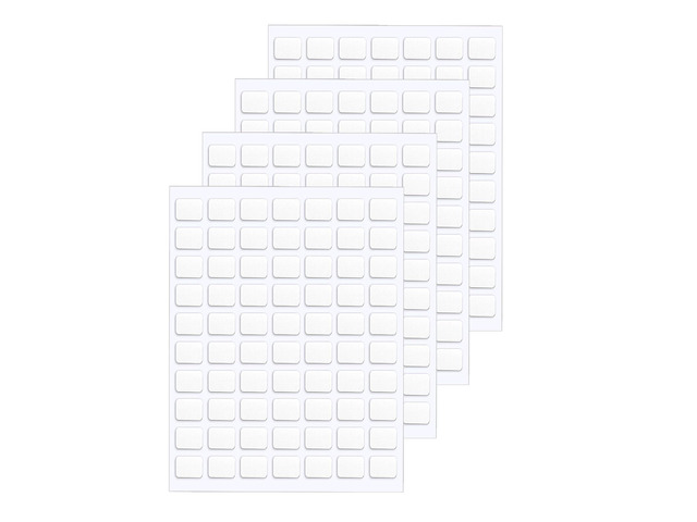 140 Pcs Double Sided Sticky Dots,8 x 10 mm Square Putty Tape Square,No Traces,Putty Clear,Removable Double Sided,Mini Tape for Crafts, Glue Point...