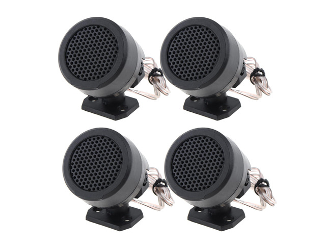 4pcs Dome Tweeters, 12V 500W High Efficiency Car Stereo Speakers, TP-006A Mini Dome Tweeter Speakers for Car Audio System Accessories