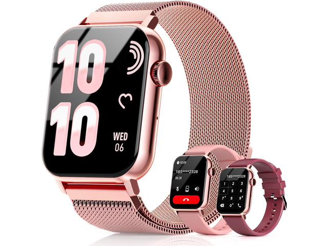 Smart Watches for Women, 1.83'' HD Fitness Tracker with Answer/Make Calls, Heart Rate/Sleep/SpO2 Monitor, 120+ Sport Modes, IP68 Waterproof,...