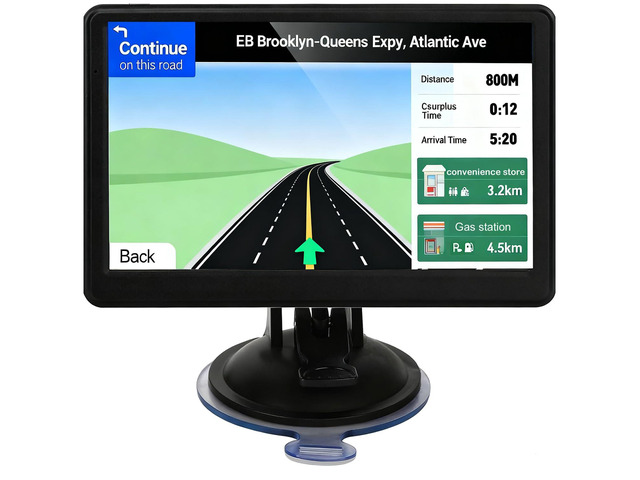Car GPS Navigation, 7 inch Touch Screen with 2026 Map, Voice Turn Direction Guidance, Support Speed and Red Light Warning, Pre-Installed North...