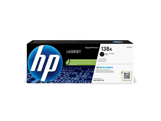 138A Black Toner Cartridge Works with LaserJet Pro 3001 Series, LaserJet Pro MFP 3101 Series W1380A