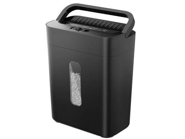 6-Sheet Shredder for Home Office, 3.43 Gallon Cross Cut Shredder, P-4 High Security Paper Shredders for Credit Card Staple Clip, Portable Handle...