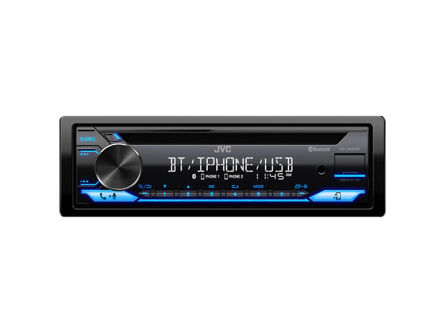 KD-SR87BT Bluetooth CD Car Stereo with USB Port AM/FM Radio, MP3 Player, High Contrast LCD, Detachable Face Plate Single DIN 13-Band EQ