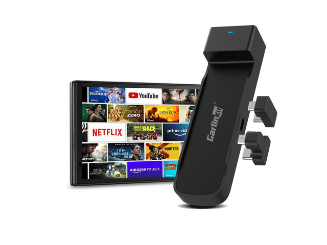FireDrive Link Pro - Stream Fire TV Stick in Your Car via Wired CarPlay Conversion, Perfect for Long Drives and Road Trips, Compatible with Wired...