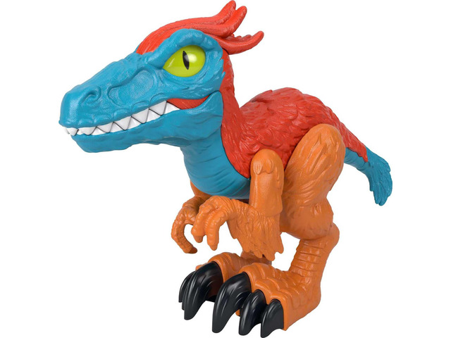 Fisher-Price Imaginext Jurassic World Dominion Dinosaur Toy Pyroraptor XL Poseable 10-Inch Figure for Pretend Play Kids Ages 3+ Years