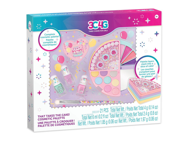 That Takes the Cake! Cosmetic Palette - 21pc Shaped Complete Beauty Set