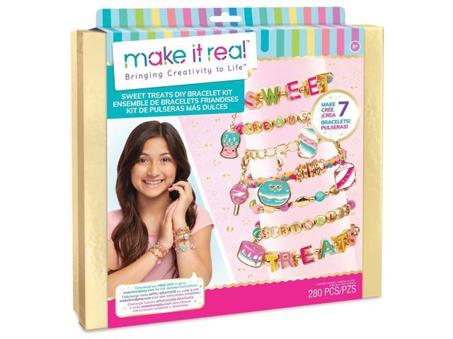 Make It Real: Sweet Treats DIY Bracelet Kit - Create 7 Charm Bracelets, 280PC